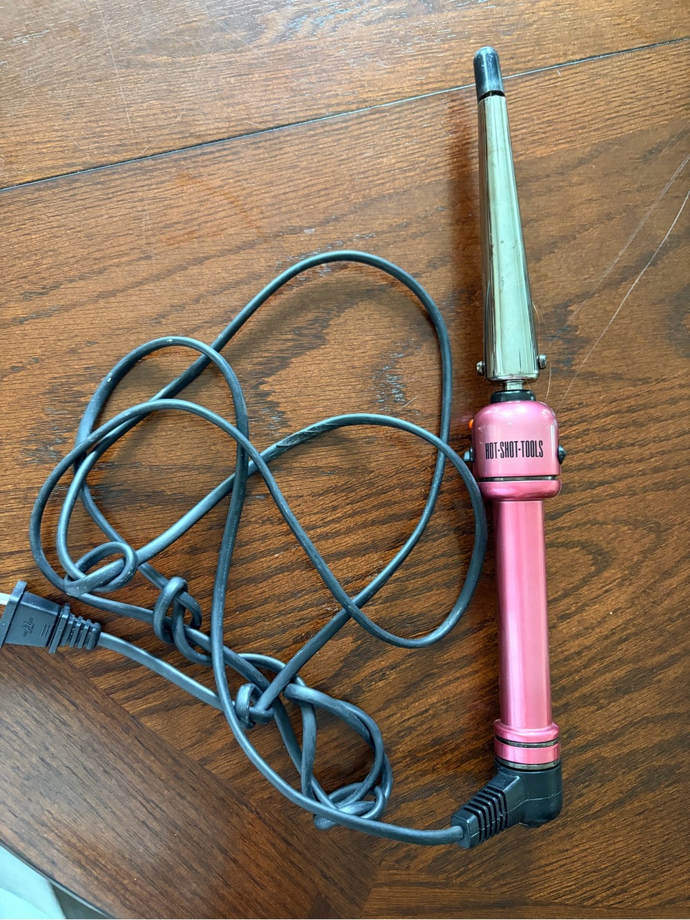 HOT-SHOT-TOOLS Pink Tapered Curling Wand - Women's Hair Tool